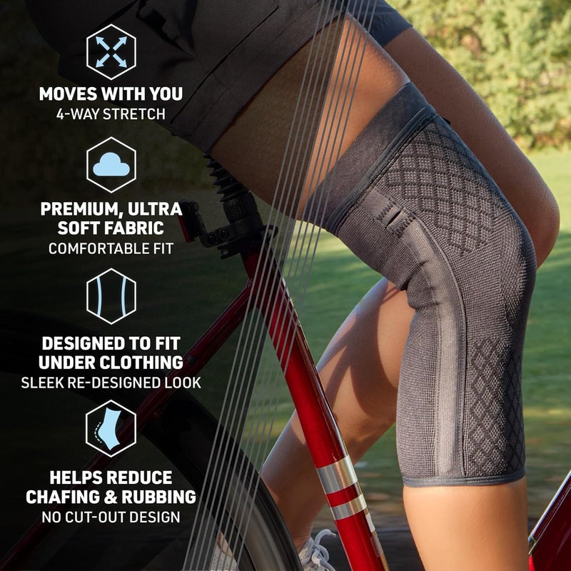 ACE Brand Flex Comfort Compression Knee Sleeve with Stabilizers - Image 2